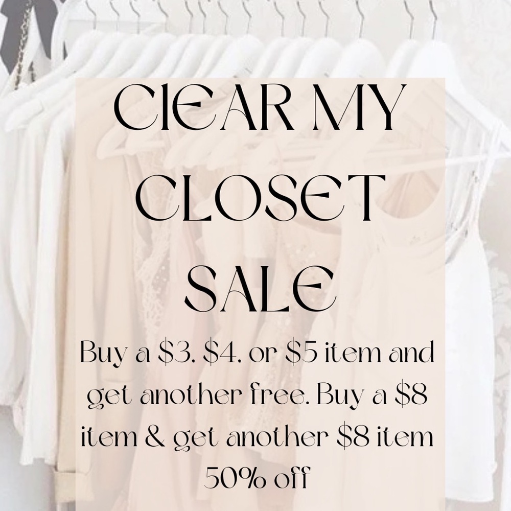 Clear My Closet Sale Poster